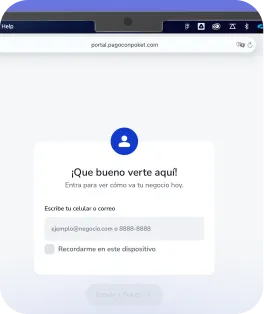 Inicio de sesión Portal Poket