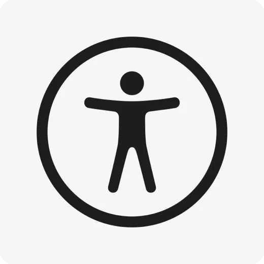 Símbolo de accesibilidad de Tap to Pay en iPhone.